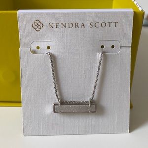 Kendra Scott silver and white necklace